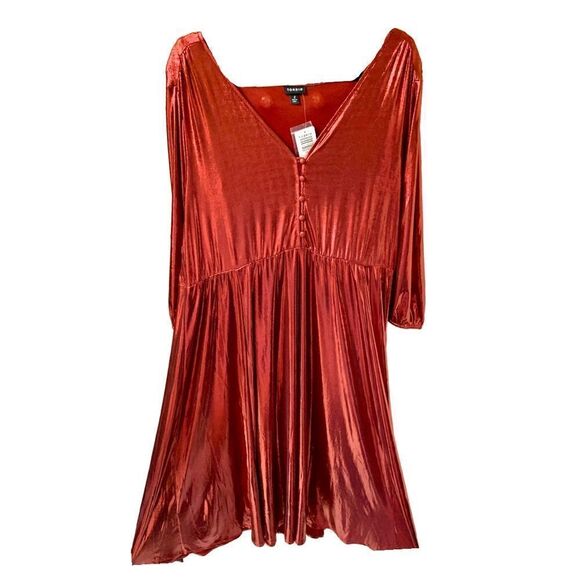 TORRID Plus Size New Red Liquid Knit Holiday Maxi Dress - Picture 3 of 16